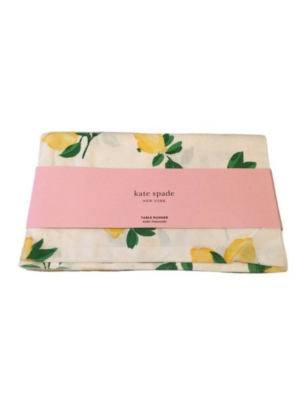 KATE SPADE NEW YORK make lemonade Table Runner 100% Cotton
